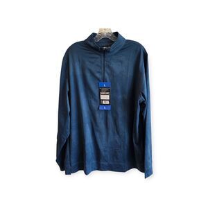 Kirkland Signature Men’s L Performance Quarter Zip Blue